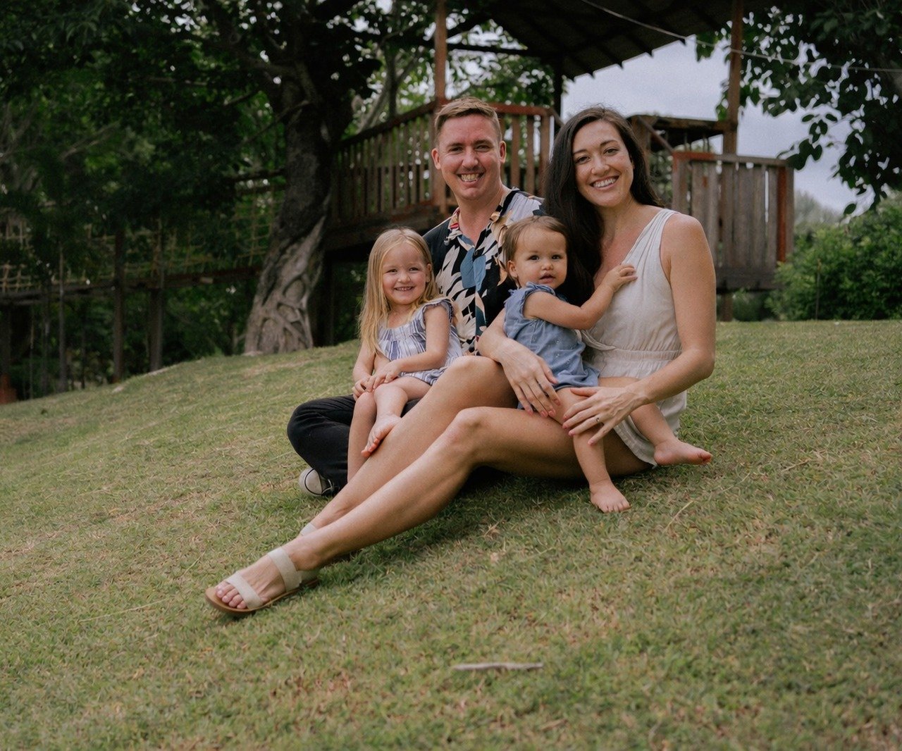 Kris Szabo and family in Chiang Mai